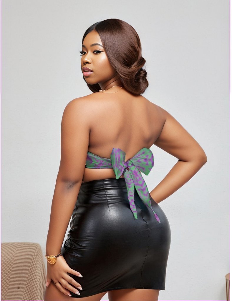 Chameleon Snake Womens Tube Top Voluptuous (Plus Size) - women's tube top at TFC&H Co.