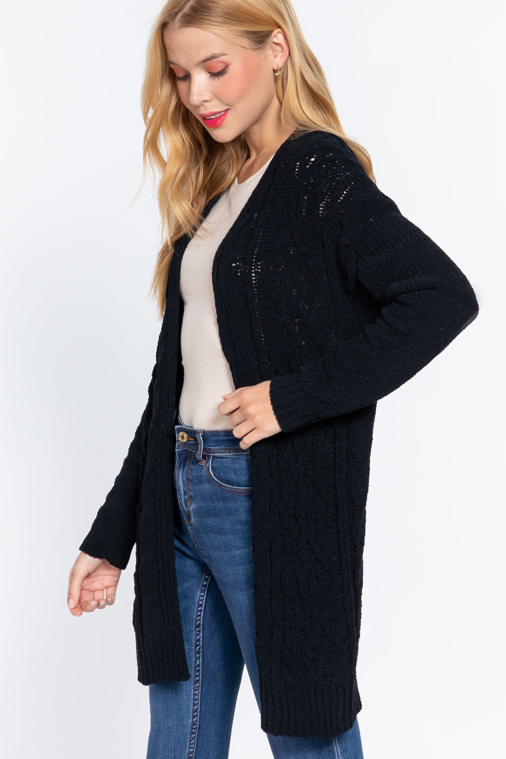 - Chenille Sweater Cardigan - 3 colors - Ships from The US - womens cardigan at TFC&H Co.