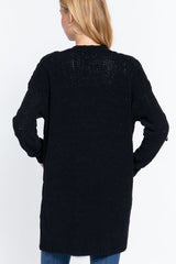 BLACK Chenille Sweater Cardigan - 3 colors - Ships from The US - women's cardigan at TFC&H Co.