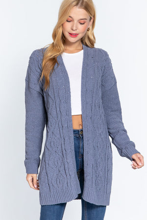 Chenille Sweater Cardigan - 3 colors - Ships from The US - women's cardigan at TFC&H Co.