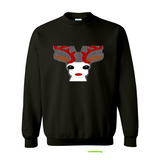 Green - Christmas Reindeer Unisex Gildan 18000 Christmas Sweatshirt - unisex sweatshirt at TFC&H Co.