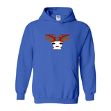 MediumBlue - Christmas Reindeer Unisex Heavy Blend Cotton Christmas Hoodie - unisex hoodie at TFC&H Co.