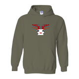 Olive - Christmas Reindeer Unisex Heavy Blend Cotton Christmas Hoodie - unisex hoodie at TFC&H Co.