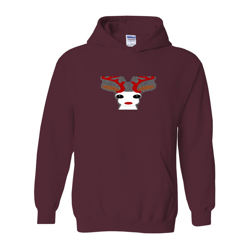 DarkRed - Christmas Reindeer Unisex Heavy Blend Cotton Christmas Hoodie - unisex hoodie at TFC&H Co.