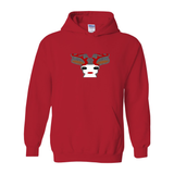 Red - Christmas Reindeer Unisex Heavy Blend Cotton Christmas Hoodie - unisex hoodie at TFC&H Co.