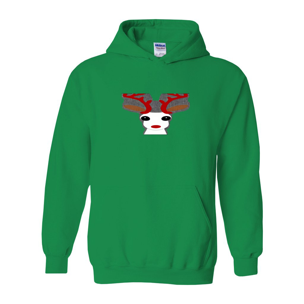 Green - Christmas Reindeer Unisex Heavy Blend Cotton Christmas Hoodie - unisex hoodie at TFC&H Co.
