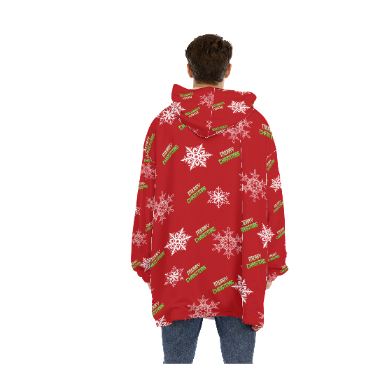 - Christmas Reindeer Unisex Sherpa Fleece Hoodie Christmas Blanket - unisex hoodie blanket at TFC&H Co.