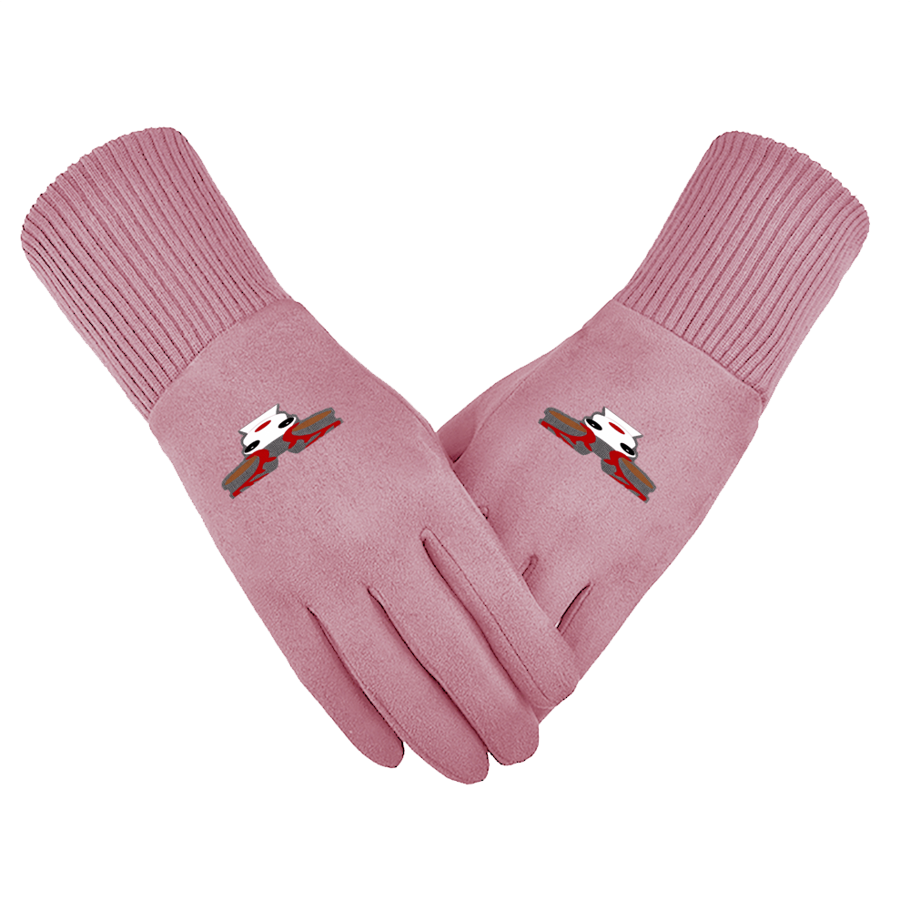 - Christmas Reindeer Unisex Suede Fabric Christmas Gloves - 5 colors - gloves at TFC&H Co.