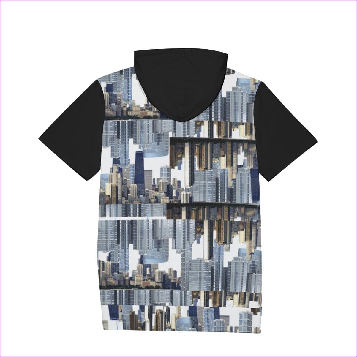 City Block Men's Short Sleeve Hoodie T-Shirt |100% Cotton - men's hoodie at TFC&H Co.