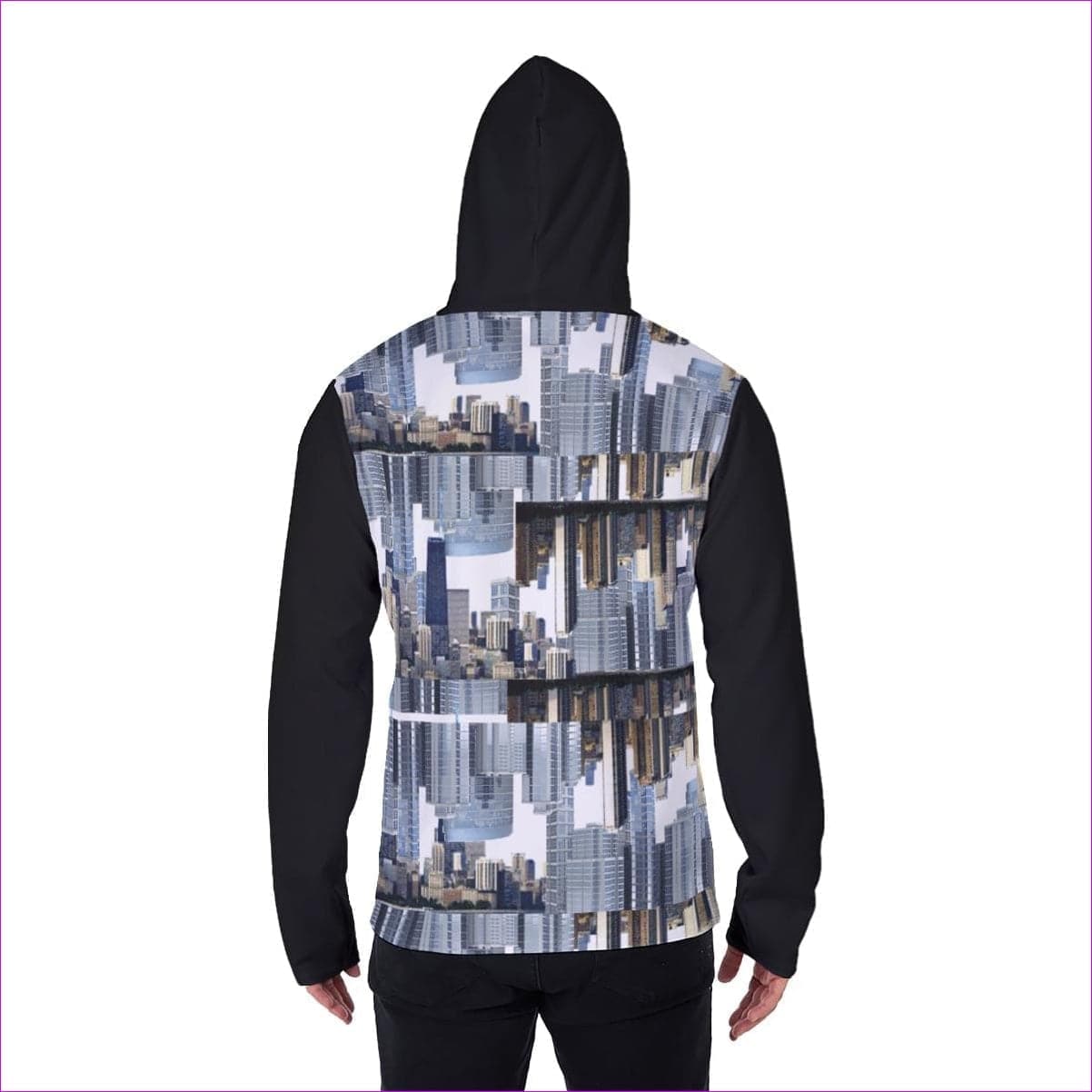 City Blocks Men's Heavy Fleece Hoodie With Mask - men's hoodie with face mask at TFC&H Co.