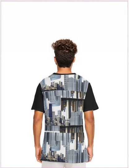 City Blocks Men's O-Neck T-Shirt | 100% Cotton - men's t-shirt at TFC&H Co.