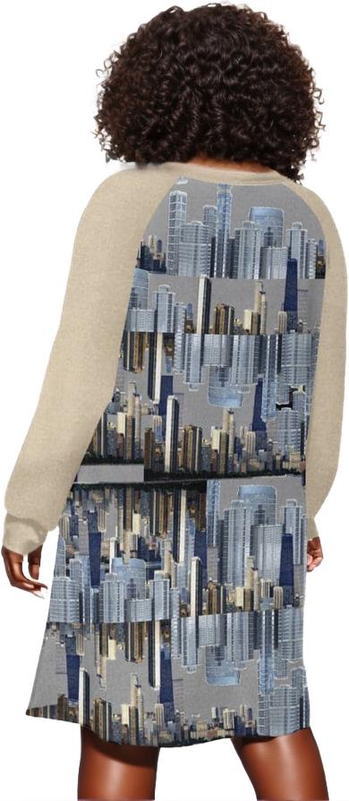 City Blocks Womens Dress With Raglan Sleeve Voluptuous (+) Plus Size - women's dress at TFC&H Co.