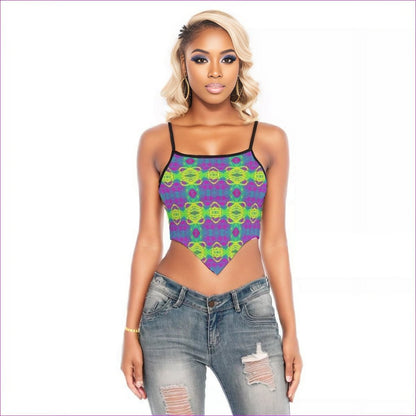 multi-colored Club Lights Womens Cami Tube Top - women's crop top at TFC&H Co.