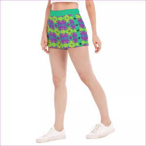 - Club Lights Womens Short Pants With Side Button Closure - womens shorts at TFC&H Co.