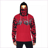 red - Code Men's Pullover Hoodie With Mask - Red - mens hoodie at TFC&H Co.