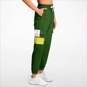 - Color Block Astute Premium Cargo Sweatpants in Green - Fashion Cargo Sweatpants - AOP at TFC&H Co.