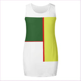 Multi-colored - Color Block Astute Womens Elegant Sleeveless Mini Dress - womens dress at TFC&H Co.