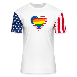 2XL - Country & Pride Adult Stars & Stripes T-Shirt | LAT Code Five™ 3976 - Ships from The USA - Adult Stars & Stripes T-Shirt | LAT Code Five™ 3976 at TFC&H Co.
