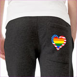 Charcoal Heather Country & Pride Love Unisex Premium Fleece Joggers - unisex pants at TFC&H Co.
