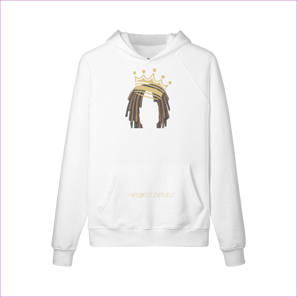 White Crowned Dreadz Fleece Hoodie - Men's Hoodies at TFC&H Co.