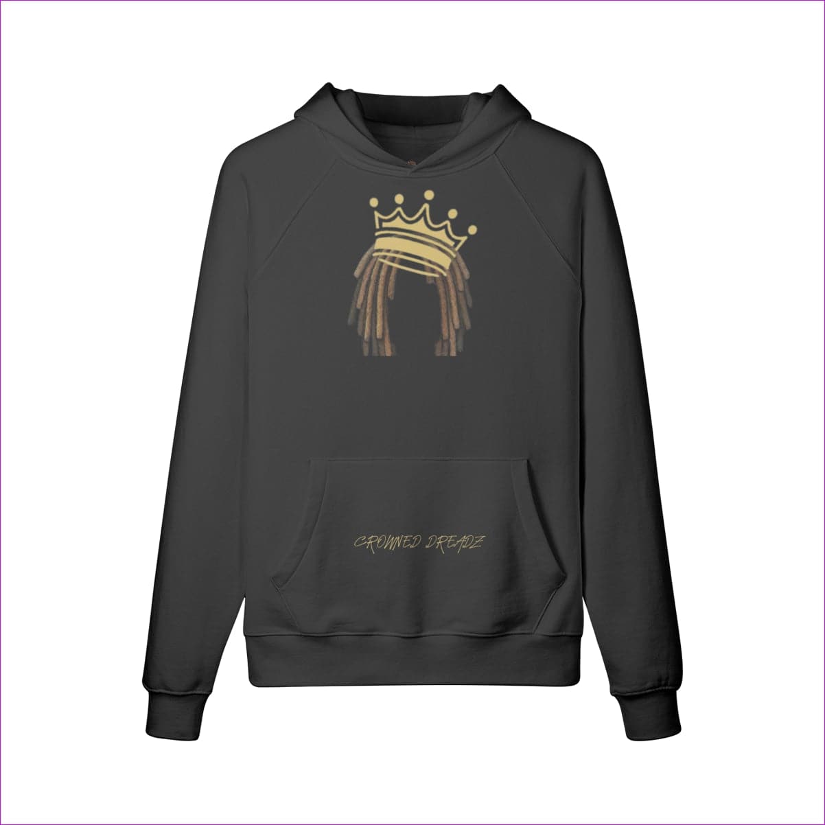 Black Crowned Dreadz Fleece Hoodie - Men's Hoodies at TFC&H Co.