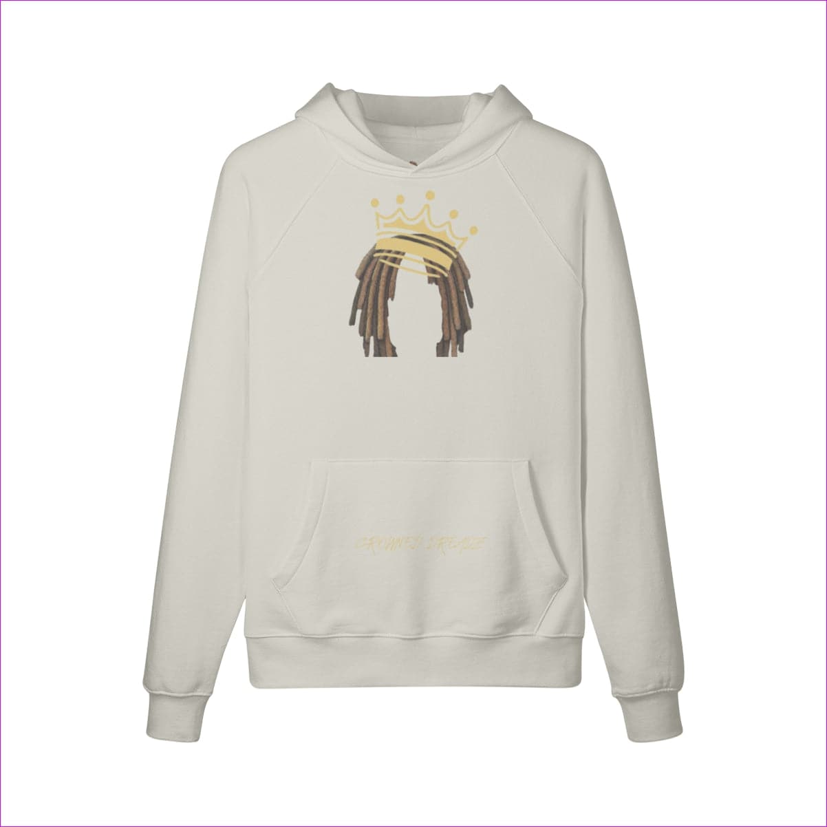 Rice Apricot - Crowned Dreadz Fleece Hoodie - Mens Hoodies at TFC&H Co.