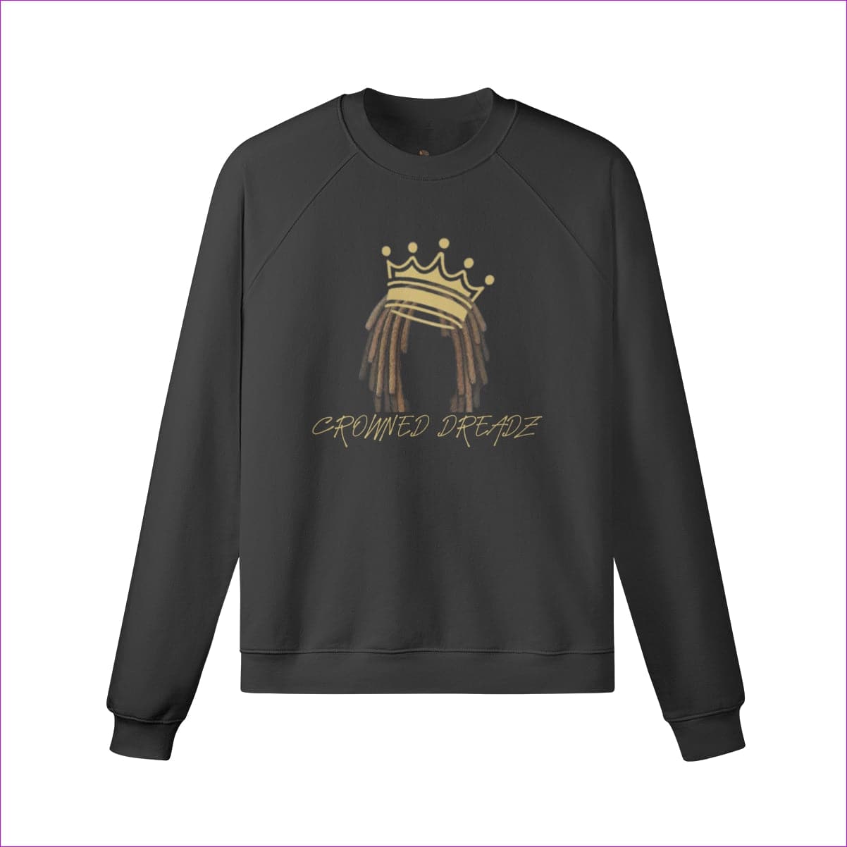 Black Crowned Dreadz Heavyweight Fleece-lined Sweatshirt - 6 colors - men's sweatshirt at TFC&H Co.