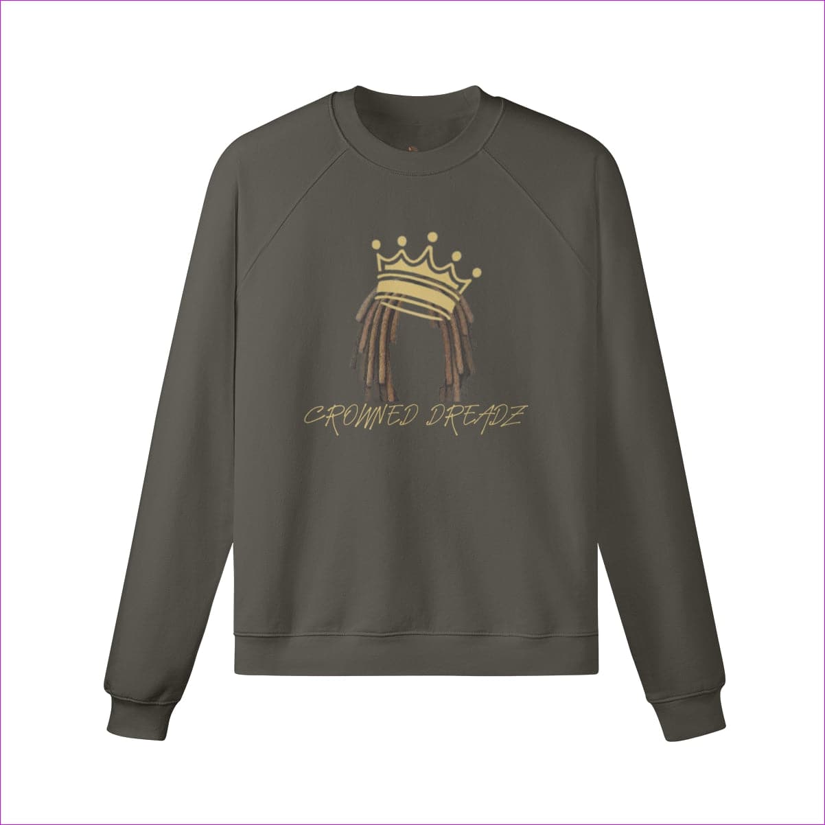 Charcoal Gray Crowned Dreadz Heavyweight Fleece-lined Sweatshirt - 6 colors - men's sweatshirt at TFC&H Co.