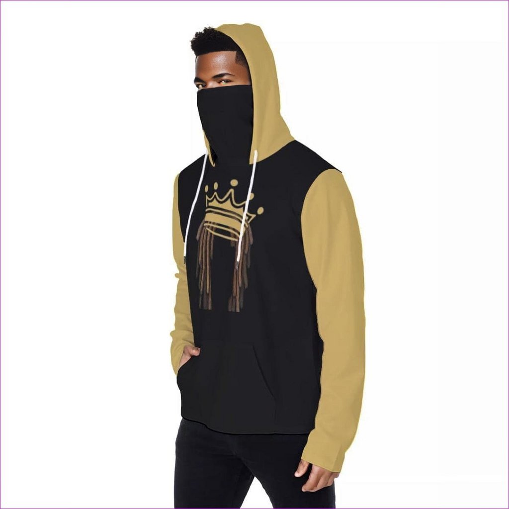 Crowned Dreadz Men's Fur Lined Pullover Hoodie With Mask - Men's Hoodies at TFC&H Co.