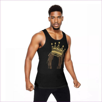 black Crowned Dreadz Men's Tank Top - men's tank top at TFC&H Co.