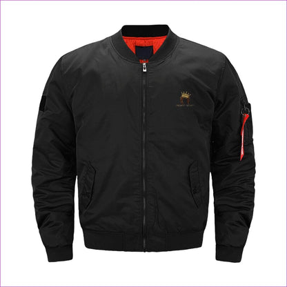 S Black Crowned Dreadz Unisex Air Force Jackets - Unisex Coats at TFC&H Co.
