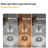3-CCT-WARM/WHITE/NATURAL LIGHT LARGE CHARGE Crystal 16 Colors Changing RGB Touch Lamp with Remote* - Lamp at TFC&H Co.