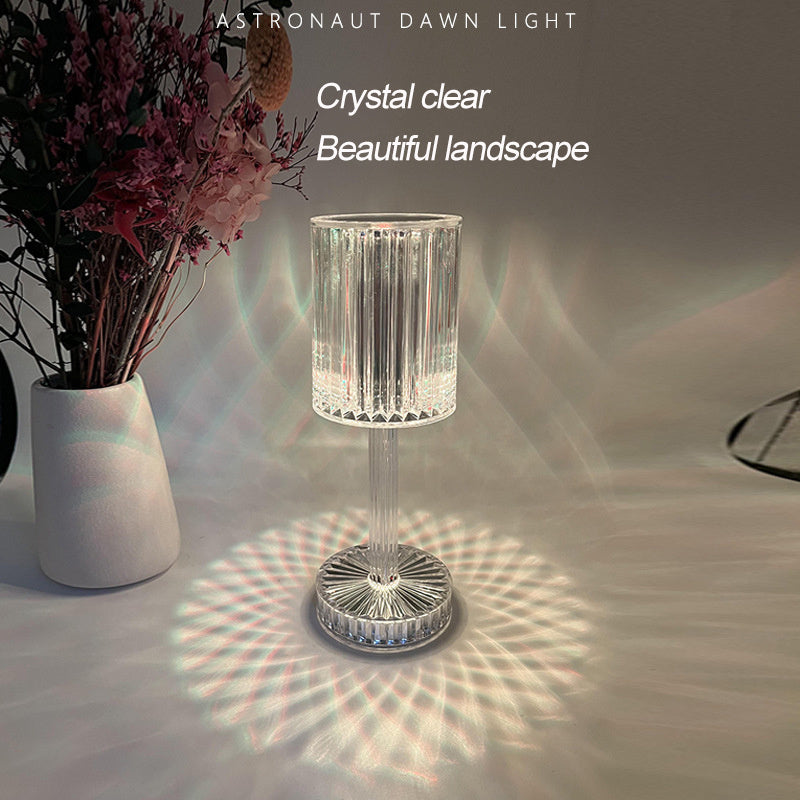 Crystal 16 Colors Changing RGB Touch Lamp with Remote* - Lamp at TFC&H Co.