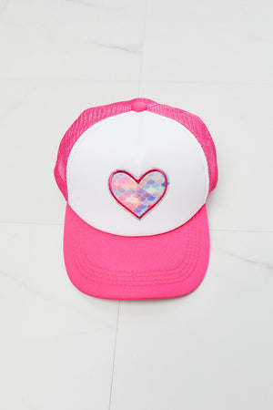 - Fame Falling For You Trucker Hat in Pink - Ships from The US - hat at TFC&H Co.