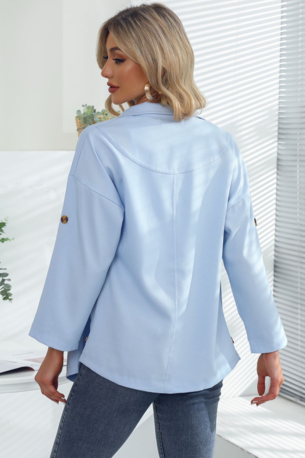 - Open Front Drop Shoulder Trench Coat - 2 colors - womens coat at TFC&H Co.