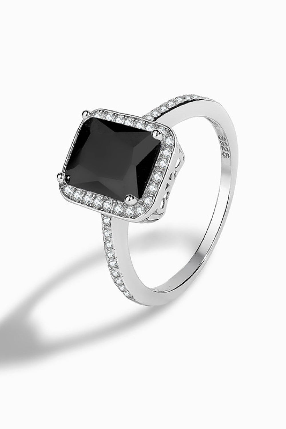 SILVER - Platinum-Plated Agate Ring - ring at TFC&H Co.