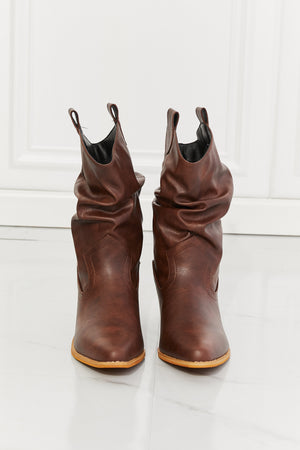 - MMShoes Better in Texas Scrunch Cowboy Boots in Brown - Ships from The US - womens boots at TFC&H Co.