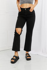 DARK RISEN Full Size Yasmin Relaxed Distressed Jeans - Ships from The US - women's jeans at TFC&H Co.