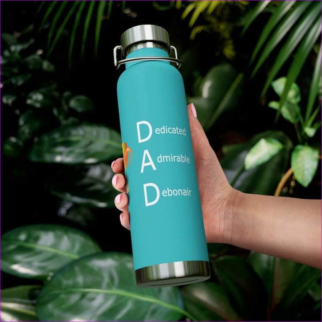 Mint Green 22oz - DAD Acronym 22oz Vacuum Insulated Bottle Father's Day Gift - Mug at TFC&H Co.