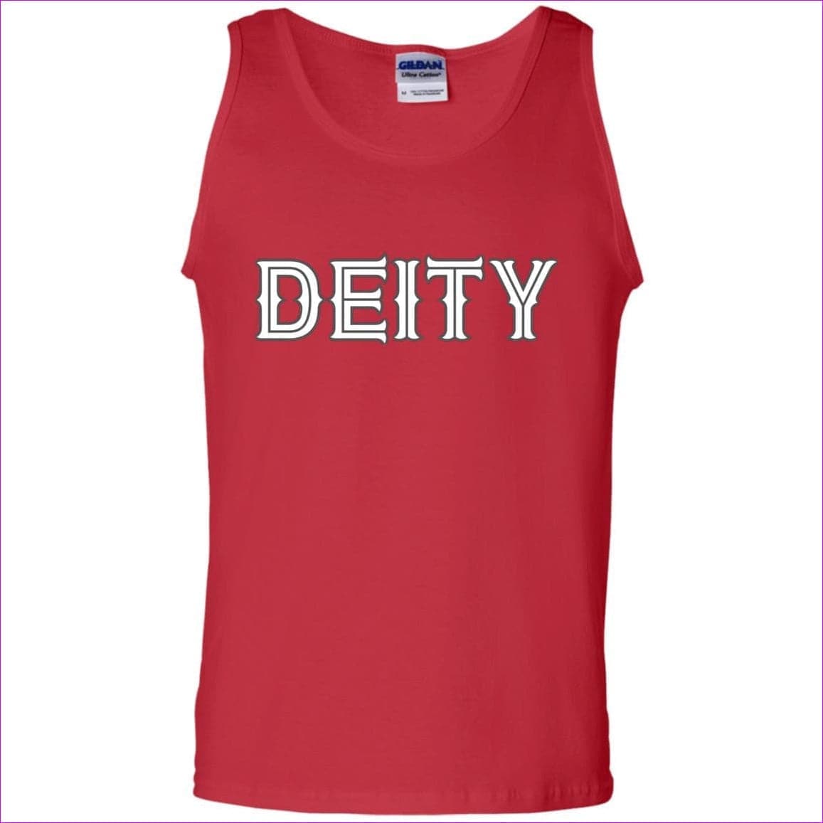 Red - Deity 100% Cotton Tank Top - mens tank top at TFC&H Co.