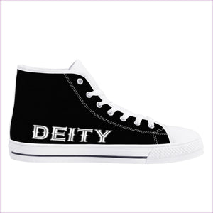 - Deity Black High-Top Canvas Shoes - canvas shoes at TFC&H Co.