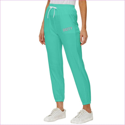 Deity Cropped Drawstring Pants - Blue - women's sweatpants at TFC&H Co.