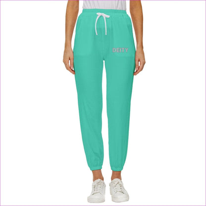 Deity Cropped Drawstring Pants - Blue - women's sweatpants at TFC&H Co.