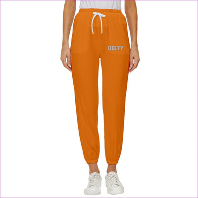 Deity Cropped Drawstring Pants - Orange - women's sweatpants at TFC&H Co.