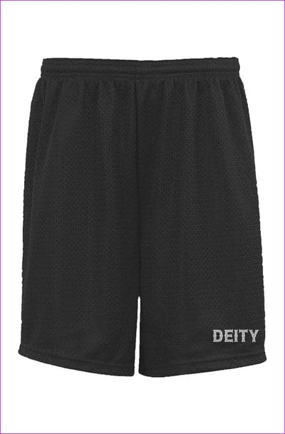 Black - Deity Embroidered Premium Black Classic Mesh Shorts - unisex shorts at TFC&H Co.
