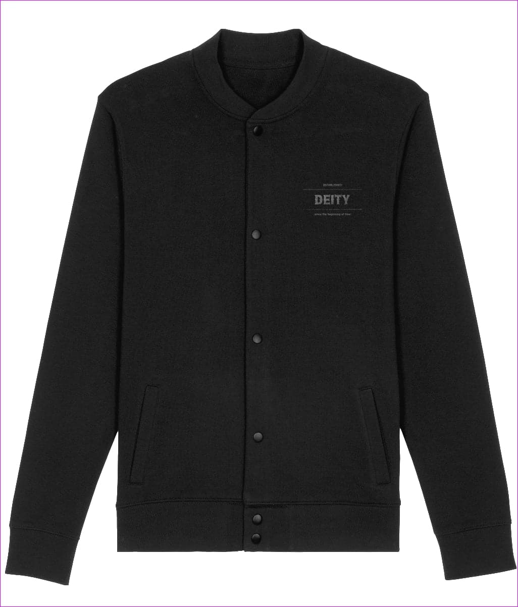 Black - Deity Embroidered Premium Organic Bounder Jacket - unisex jacket at TFC&H Co.
