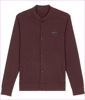 Burgundy - Deity Embroidered Premium Organic Bounder Jacket - unisex jacket at TFC&H Co.