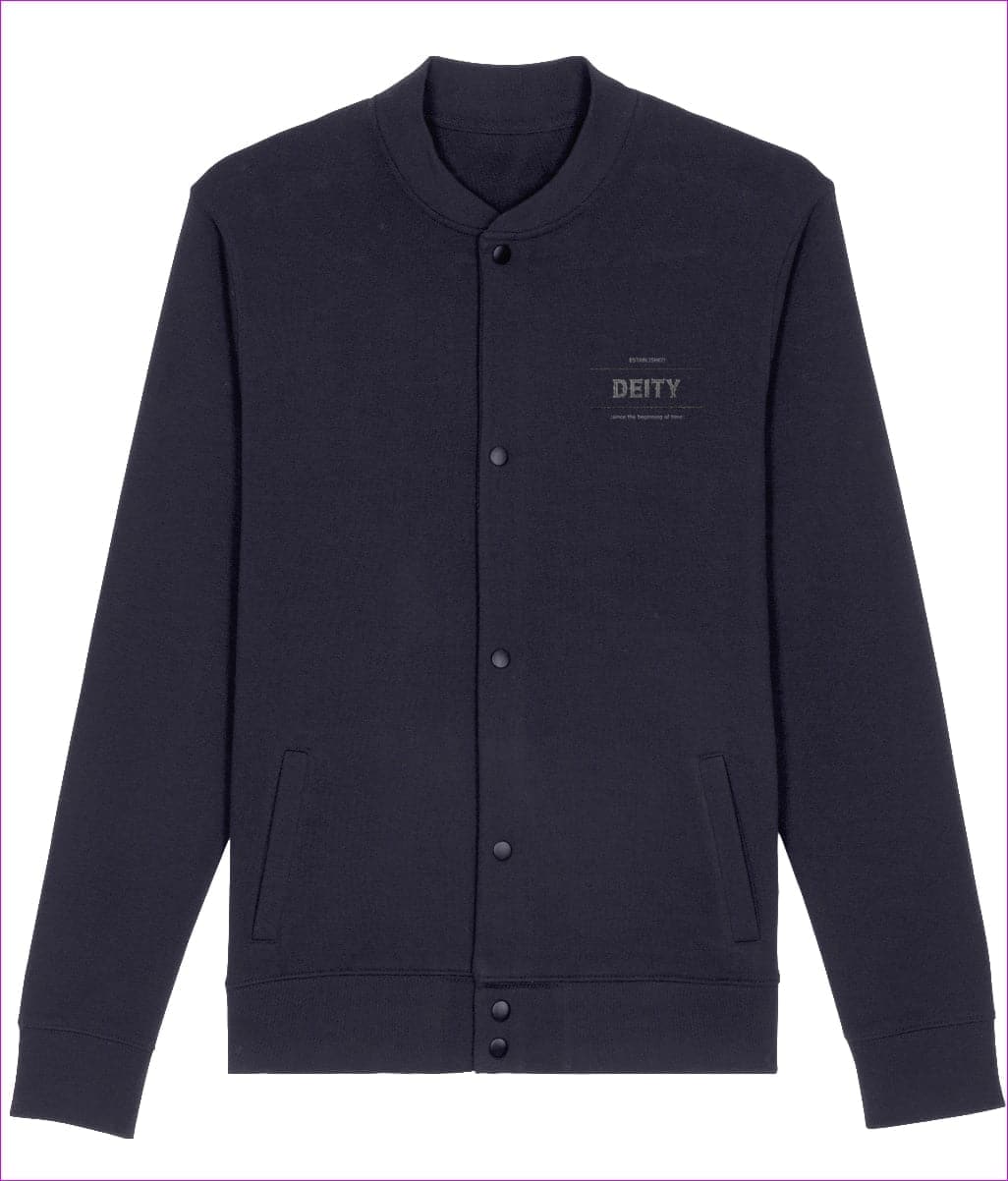 French Navy - Deity Embroidered Premium Organic Bounder Jacket - unisex jacket at TFC&H Co.