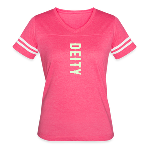 vintage pink white - Deity Glow in The Dark Print Women’s Vintage Sports T-Shirt - Women’s Vintage Sport T-Shirt | LAT 3537 at TFC&H Co.