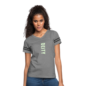 heather gray charcoal - Deity Glow in The Dark Print Women’s Vintage Sports T-Shirt - Women’s Vintage Sport T-Shirt | LAT 3537 at TFC&H Co.